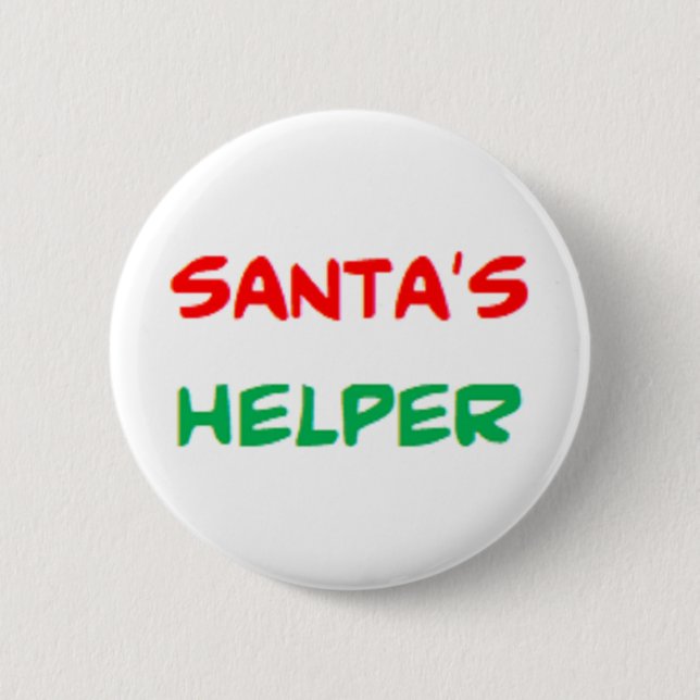 santa's helper2 Button (Front)