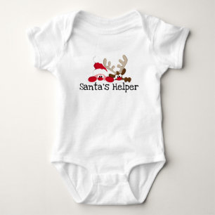 Santas Helper Baby Bodysuit