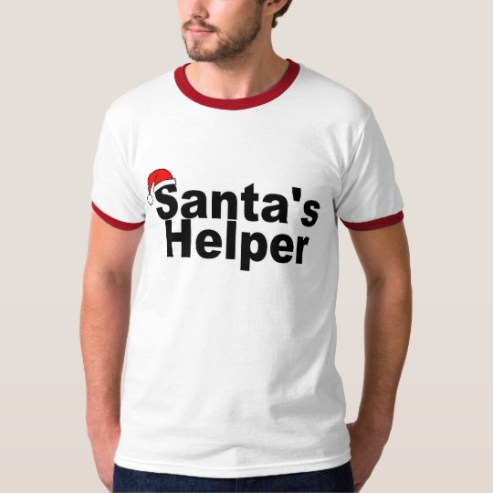 Santas Helper Black T-Shirt