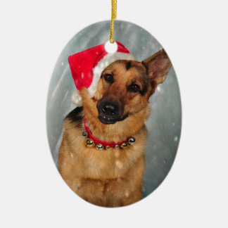 Santas helper ceramic tree decoration