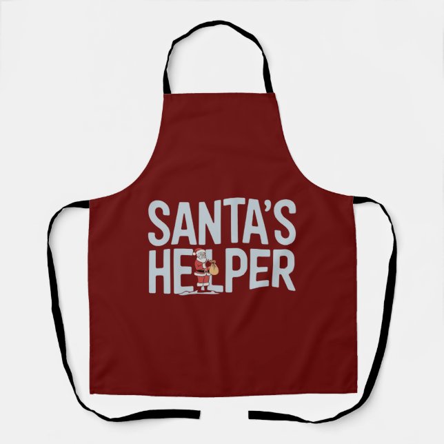 Santa's Helper Christmas Apron (Front)