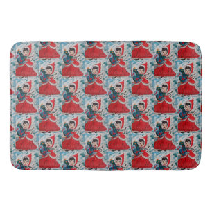 Santa's Helper Christmas  Bath Mat