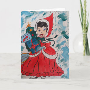 Santa's Helper Christmas Card