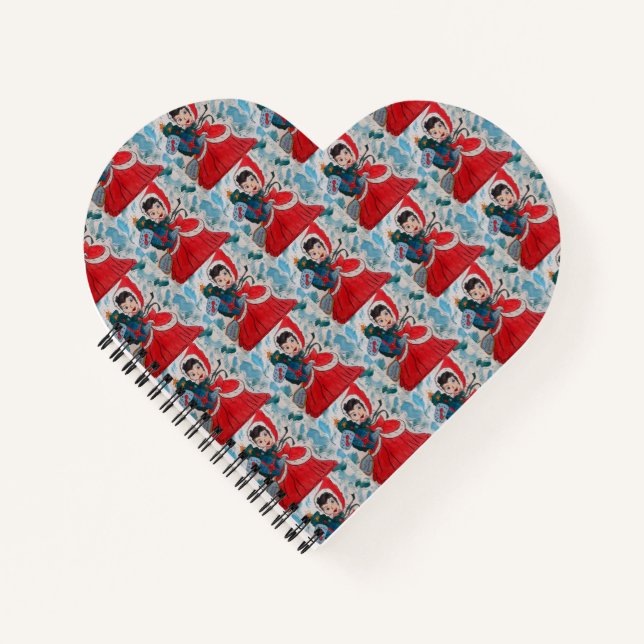 Santa's Helper Christmas Heart Notebook (Front)