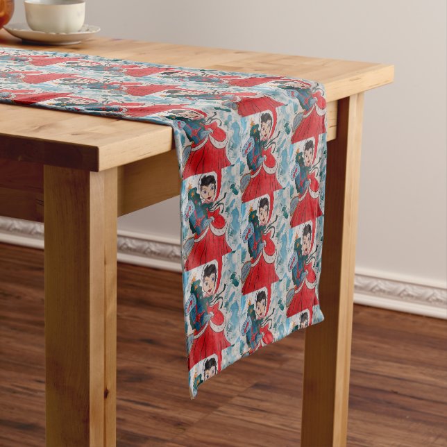 Santa's Helper Christmas  Short Table Runner (In Situ)