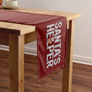 Santa's Helper Christmas Short Table Runner