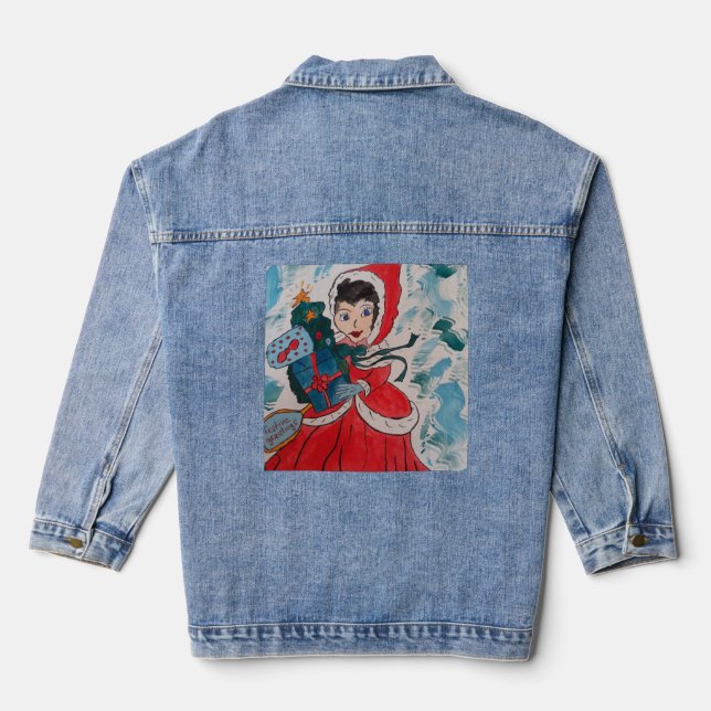 Santa's Helper Denim Jacket (Back)