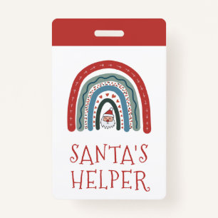 Santa's Helper Holiday Event ID Badge