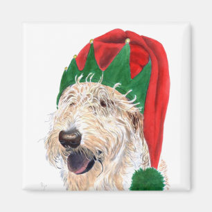 Santas Helper Labradoodle Magnet