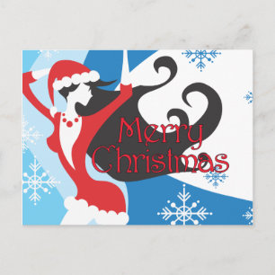 Santa's Helper - Merry Christmas Holiday Postcard