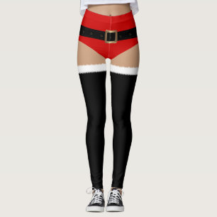 Santa's Helper Short Shorts Leggings