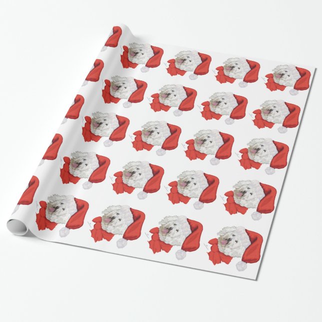 Santas Helper Wrapping Paper (Unrolled)