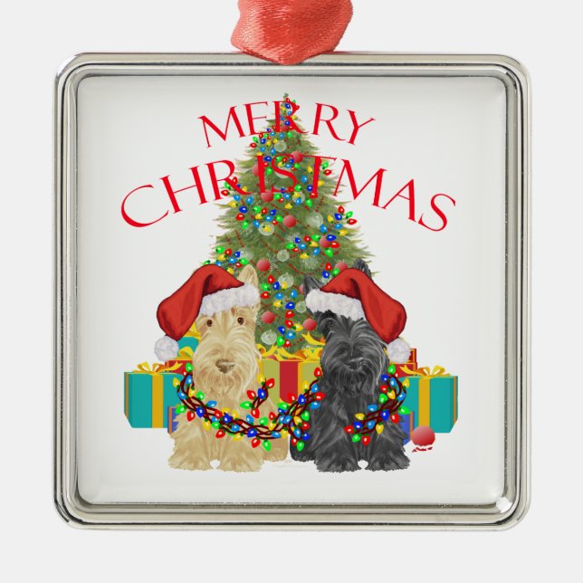 Santas Helpers Metal Tree Decoration (Front)