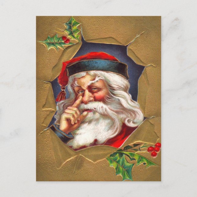 Santa's Here! Holiday Postcard (Front)
