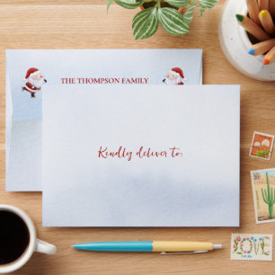Santa's Ho Ho Ho Christmas Addressed Envelope