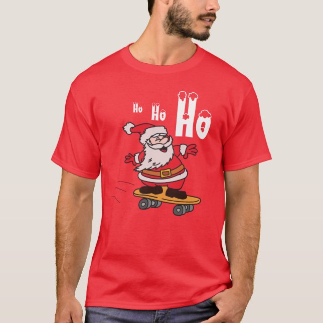 Santa's Ho Ho Ho Christmas T-Shirt (Front)