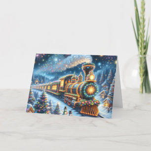 Santa's Holiday Express Train Card