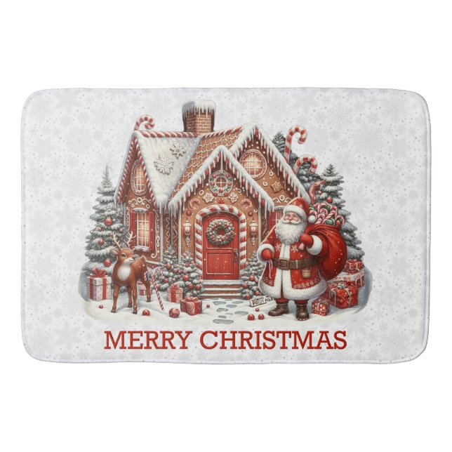 Santa's House Bath Mat (Front)
