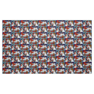 Santa's House Fabric
