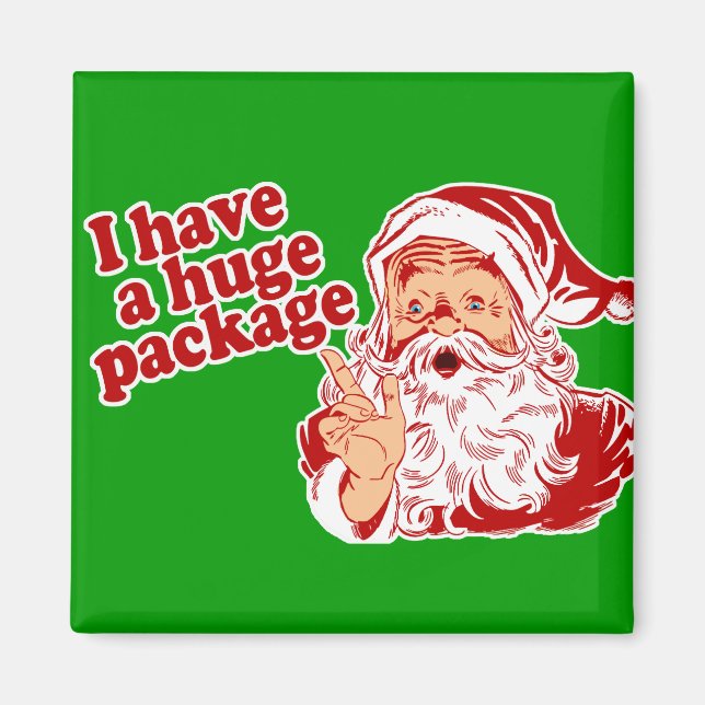 Santas Huge Package Magnet (Front)