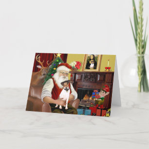 Santa's Jack Russell Terrier Holiday Card