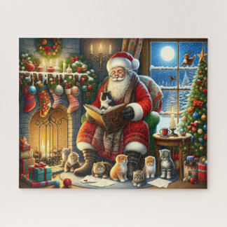 Santa's Kitten Storytime  Jigsaw Puzzle