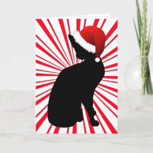Santa's Kitty Holiday Card