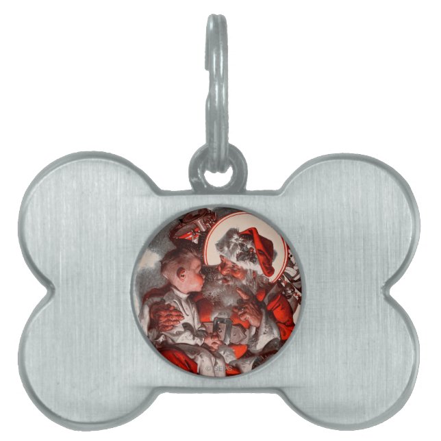 Santa's Lap Pet ID Tag (Front)