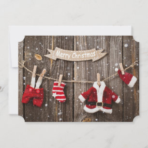 Santa's Laundry Holiday Card