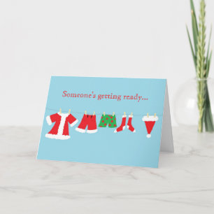 "Santa's Laundry Line" Card