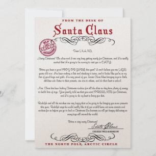 Santa's Letter Invitation