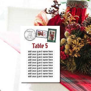 Santa's Letter North Pole Naughty or Nice Seating Table Number
