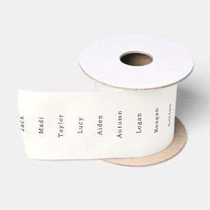 Santa's List Ribbon Satin Ribbon