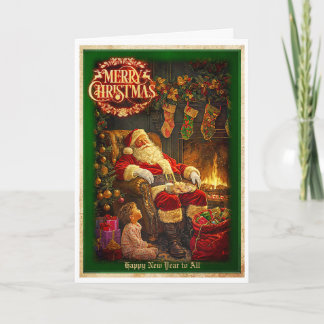 Santa's Little Friend Card