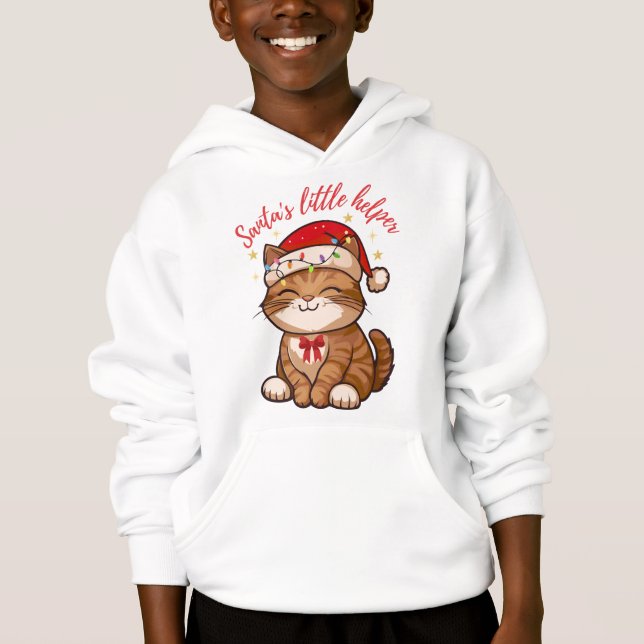  Santa's Little Helper Cat Christmas  (Front)