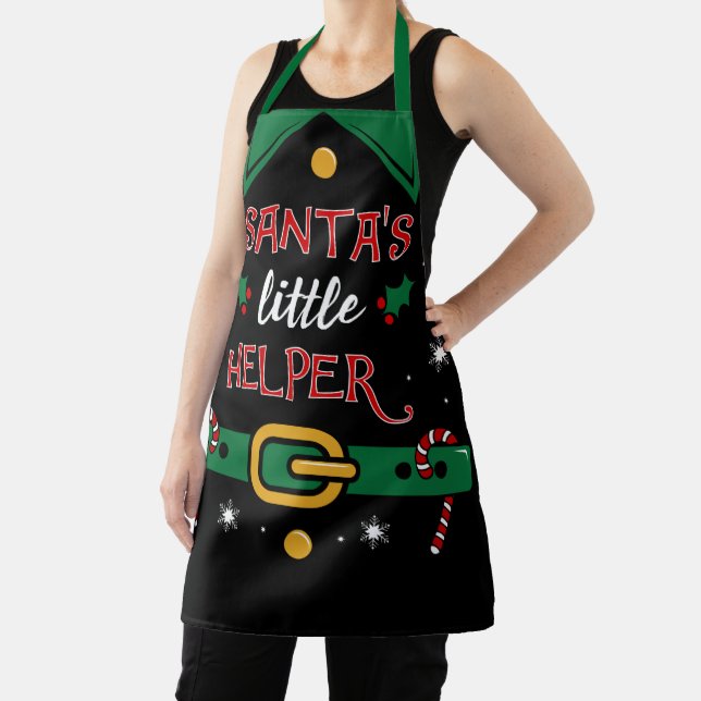 Santa's Little Helper Christmas 2020 Apron (Insitu)
