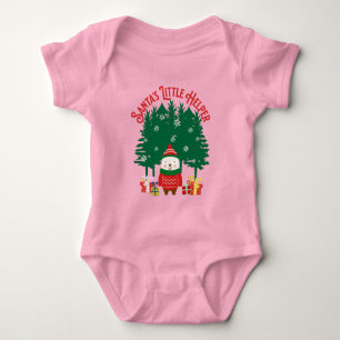 Santa's Little Helper Christmas Baby Bodysuit