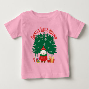 Santa's Little Helper Christmas Baby T-Shirt