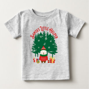 Santa's Little Helper Christmas Baby T-Shirt