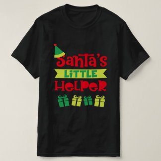 Santas Little Helper Christmas Gift Ideas T-Shirt