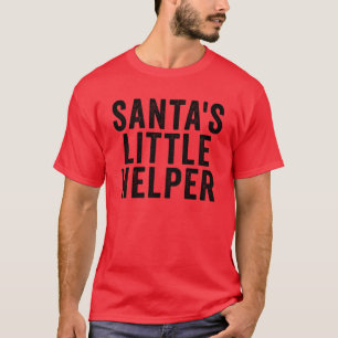 Santa's Little Helper Christmas Kids Santas Helper T-Shirt