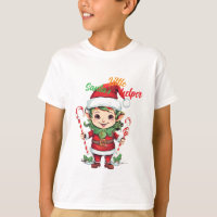 Santa's Little Helper Elf Christmas T-Shirt 