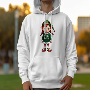 Santas Little Helper Elf Festive Christmas Hoodie