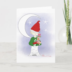 Santa's Little Helper Greeting Cards