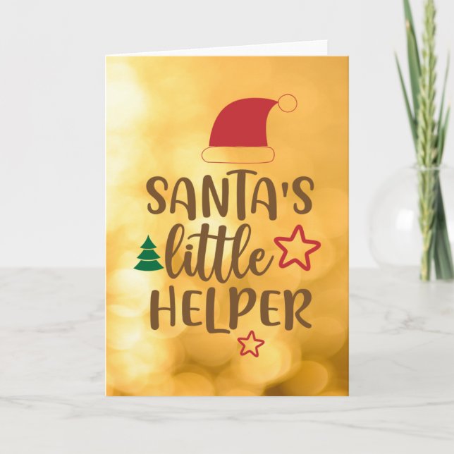 SANTA'S LITTLE HELPER HOLIDAY CARD (Front)