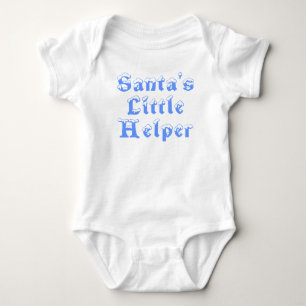 Santa's Little Helper - ice blue Baby Bodysuit