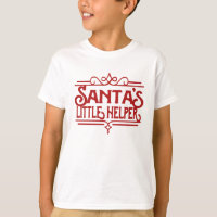 Santa's Little Helper Kids Long Sleeved T-Shirt