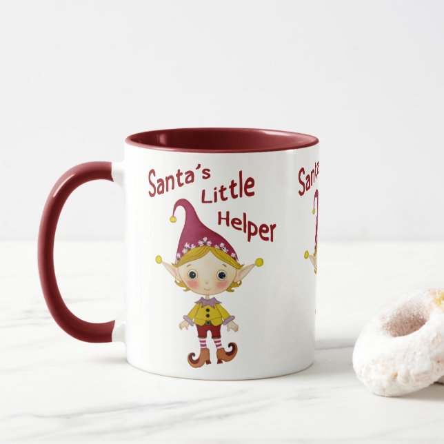 Santa's little helper mug (With Donut)