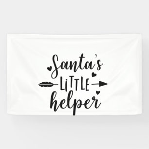 Santa's Little Helper Pregnancy Announcement  Banner