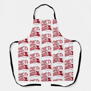 Santa's Little Helper Snarky Christmas Sarcastic Apron